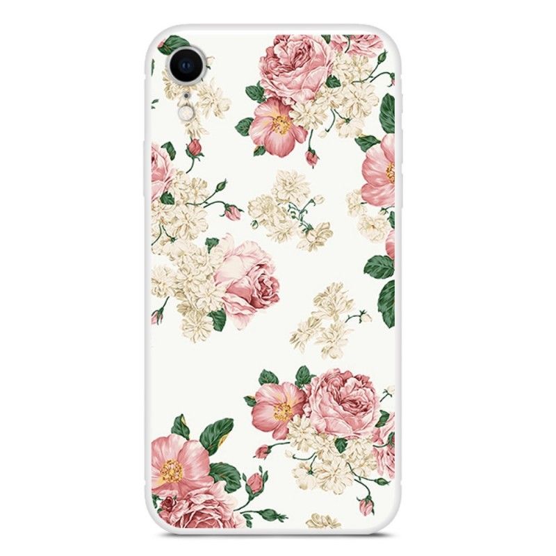 Hülle iPhone XR Alte Blumen