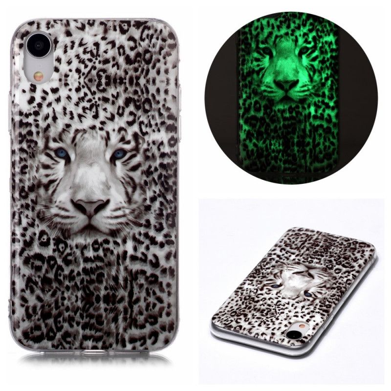 Hülle iPhone XR Fluoreszierender Leopard