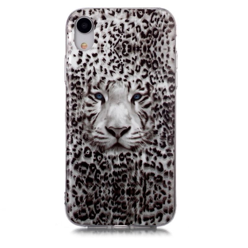 Hülle iPhone XR Fluoreszierender Leopard