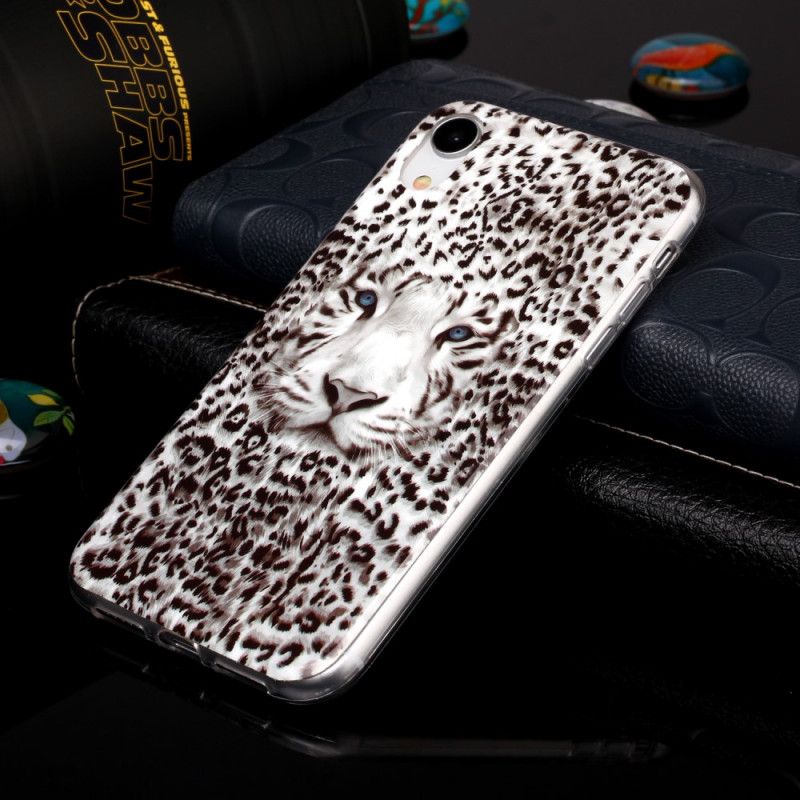 Hülle iPhone XR Fluoreszierender Leopard