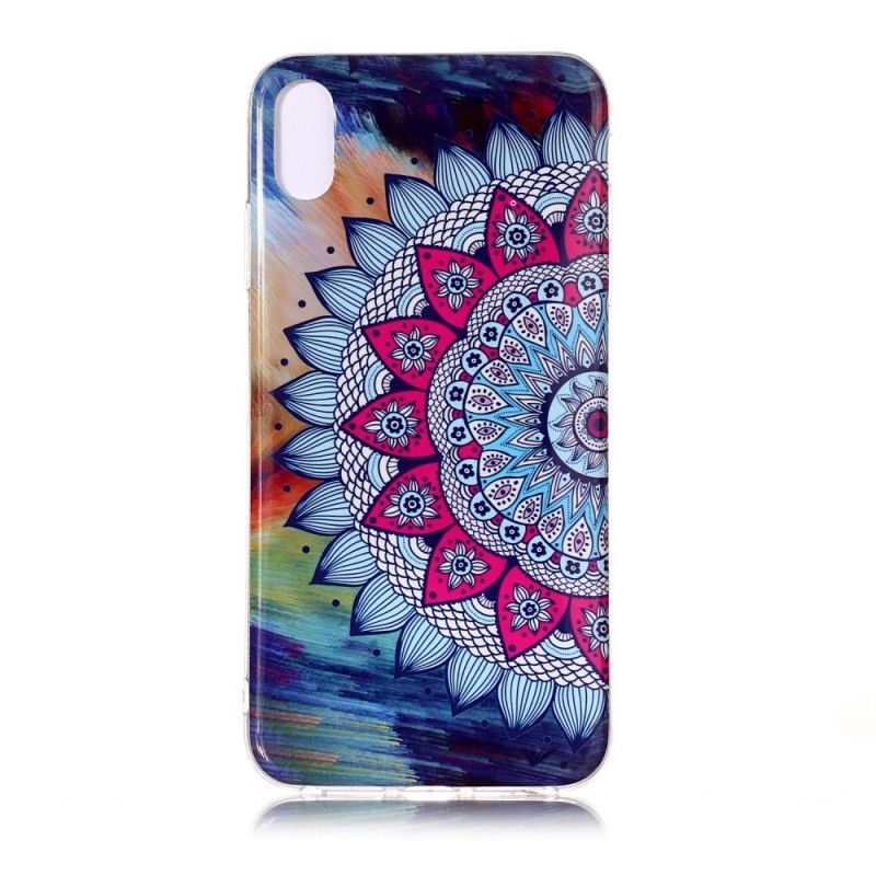 Hülle iPhone XR Fluoreszierendes Farbiges Mandala