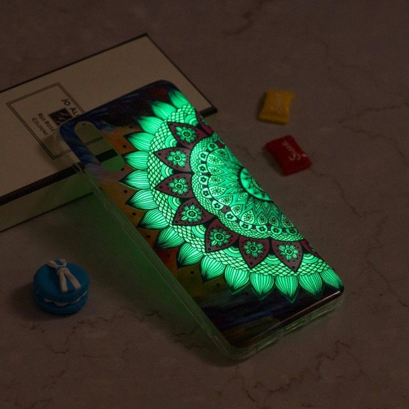 Hülle iPhone XR Fluoreszierendes Farbiges Mandala
