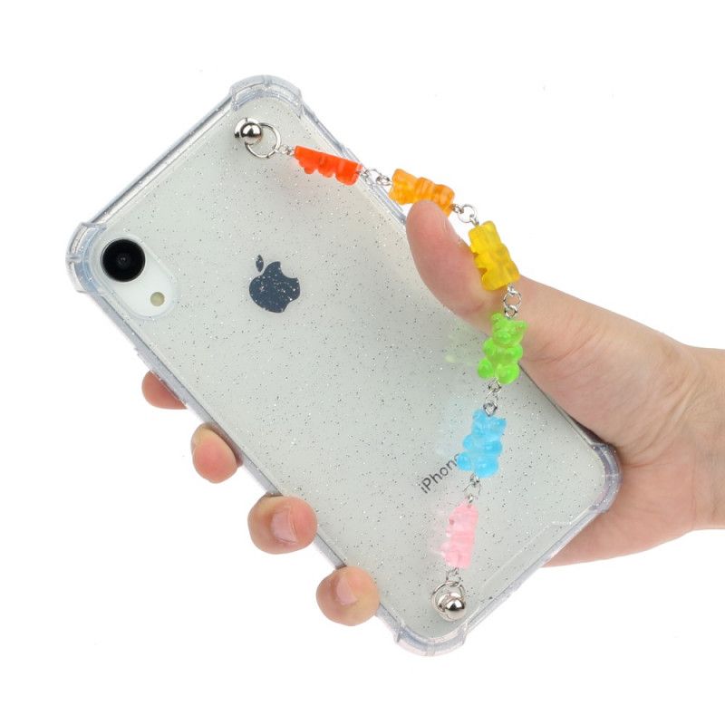 Hülle iPhone XR Handyhülle Armband Aus Silikonbärenjunges