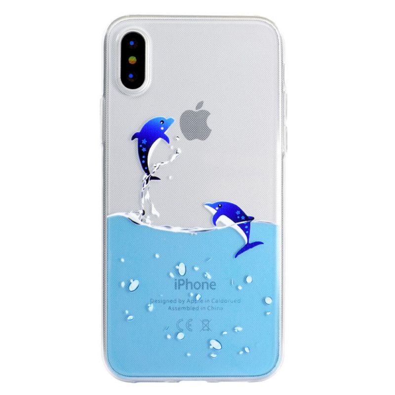 Hülle iPhone XR Handyhülle Delfinspiele