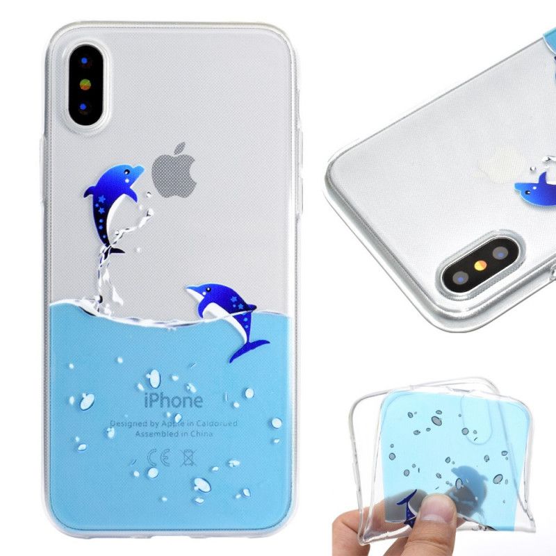 Hülle iPhone XR Handyhülle Delfinspiele