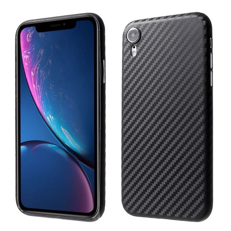 Hülle iPhone XR Handyhülle Kohlefaser