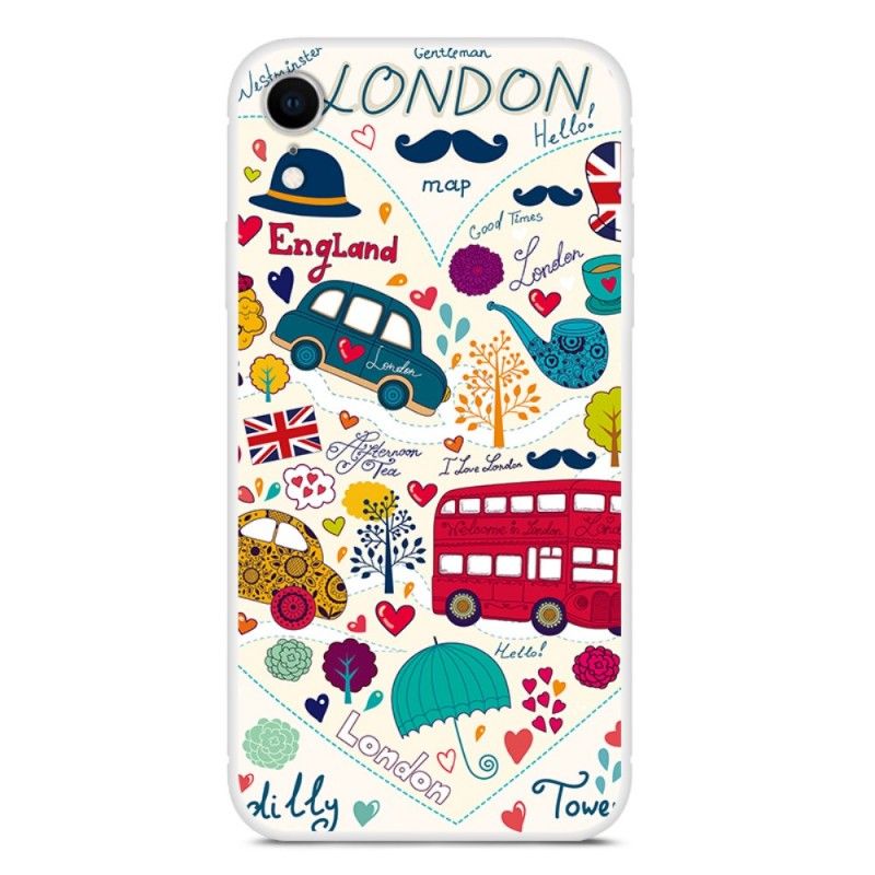 Hülle iPhone XR Handyhülle Londoner Leben