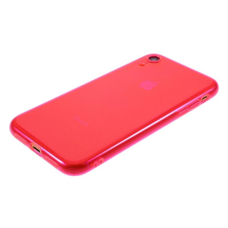 Hülle iPhone XR Orange Silikonfarben