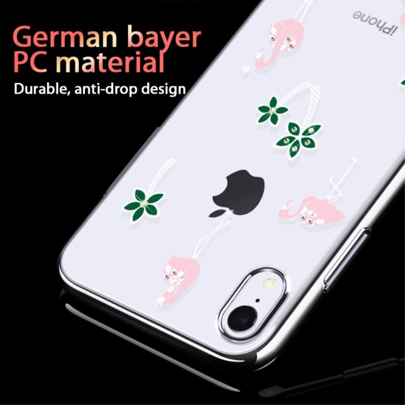 Hülle iPhone XR Rose Fruchtiger Kingxbar