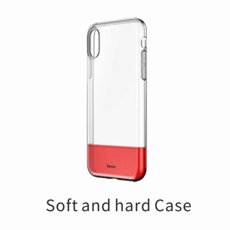 Hülle iPhone XR Rot Doppelter Baseus-Schutz