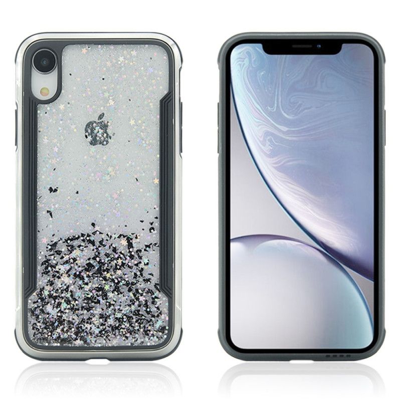 Hülle iPhone XR Rot Glitzertrend