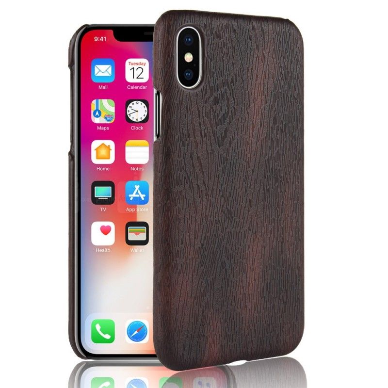 Hülle iPhone XR Schwarz Elementreihe Aus Holz