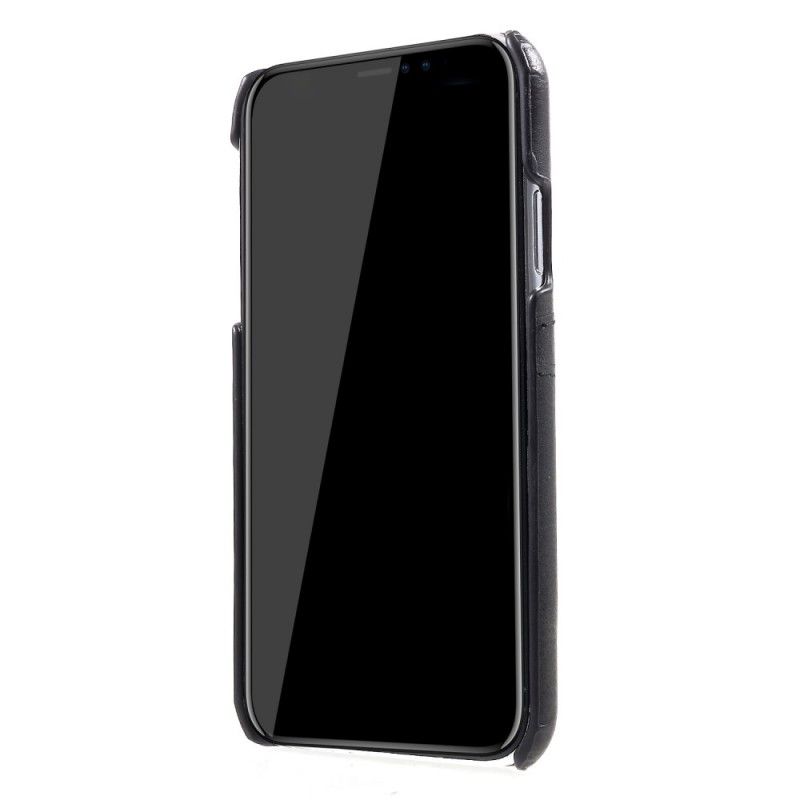 Hülle iPhone XR Schwarz Karteninhaber