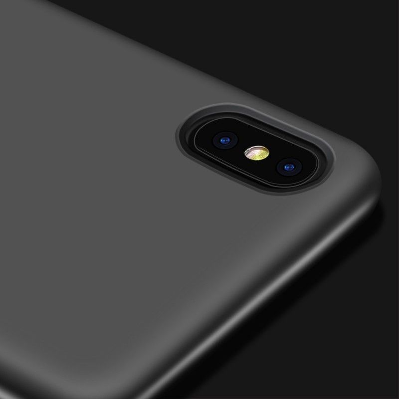 Hülle iPhone XR Schwarz Metallischer Effekt