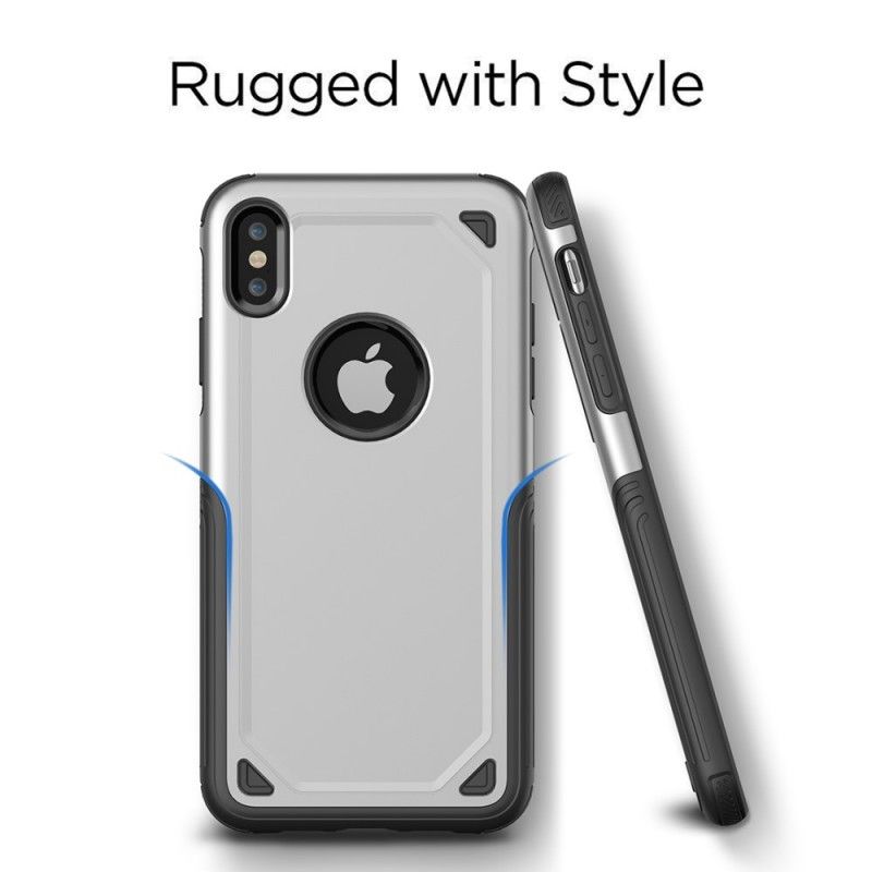 Hülle iPhone XR Schwarz Premium-Metalleffekt