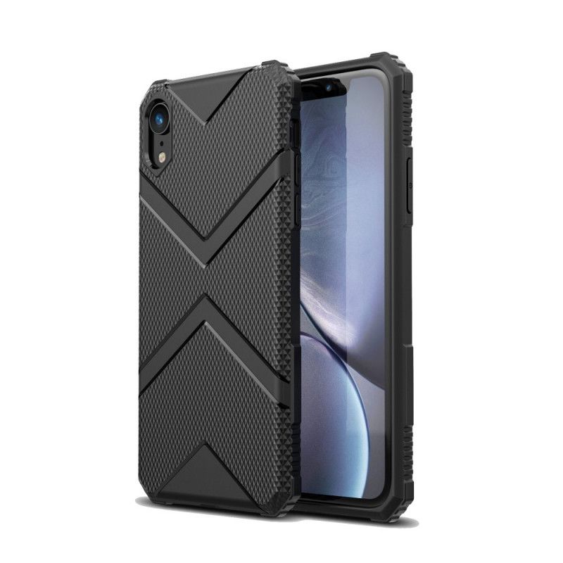 Hülle iPhone XR Schwarz Schild