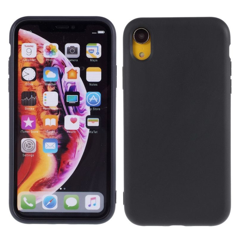 Hülle iPhone XR Schwarz Silikonfeinheit 2.5 Mm