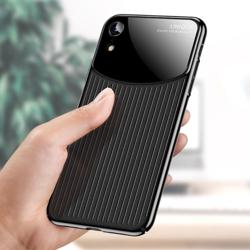 Hülle iPhone XR Schwarz Usams Mj Series