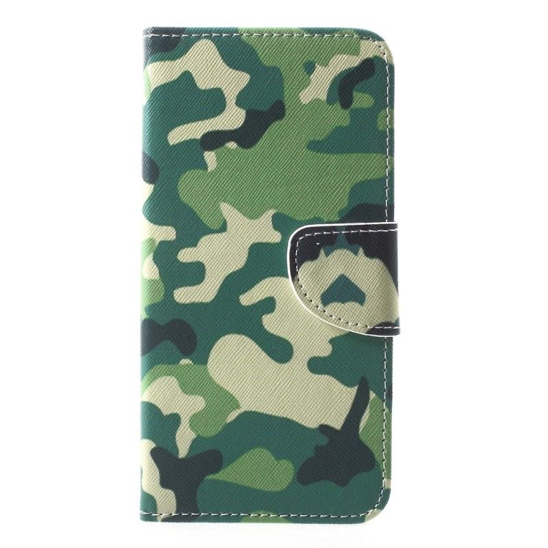 Lederhüllen Für iPhone XR Militärische Tarnung