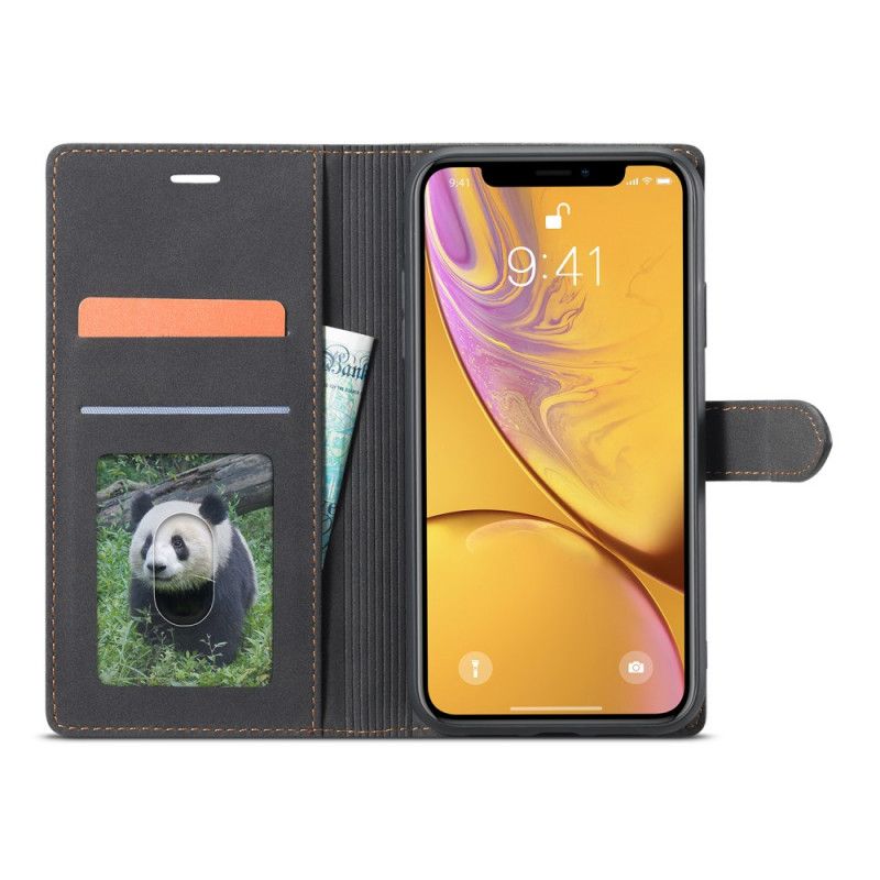 Lederhüllen iPhone XR Schwarz Forwenw F1 Series