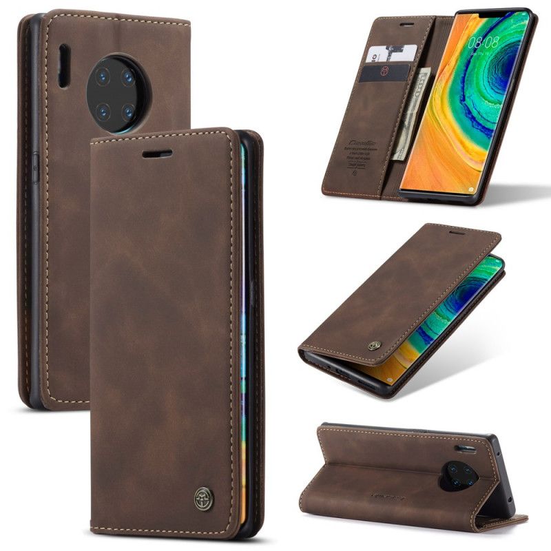 Flip Case Huawei Mate 30 Pro Schwarz Handyhülle Ledertasche