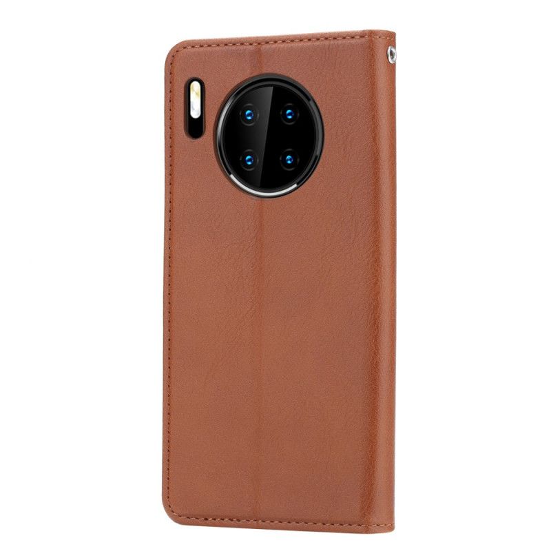 Flip Case Huawei Mate 30 Pro Schwarz Kartenhalter Aus Kunstleder