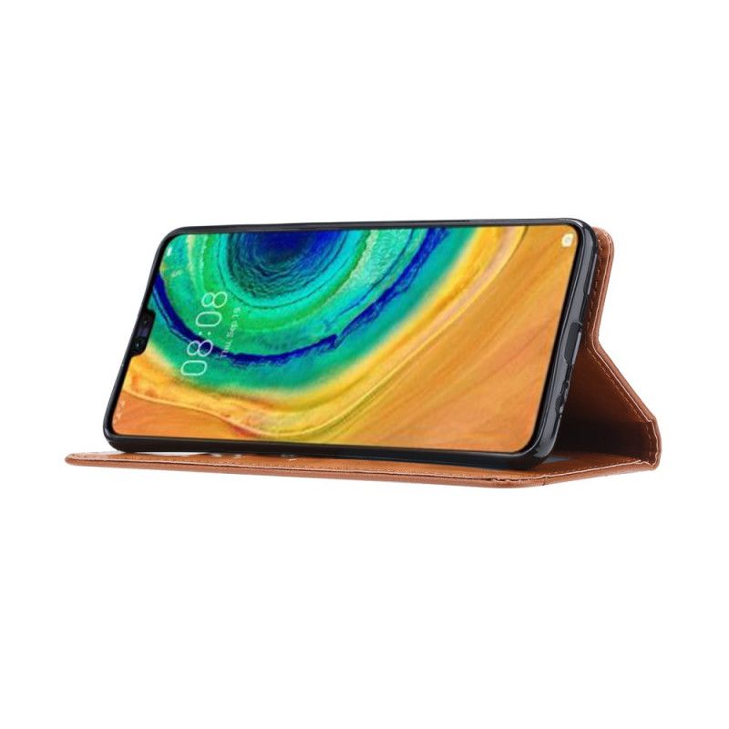 Flip Case Huawei Mate 30 Pro Schwarz Kartenhalter Aus Kunstleder