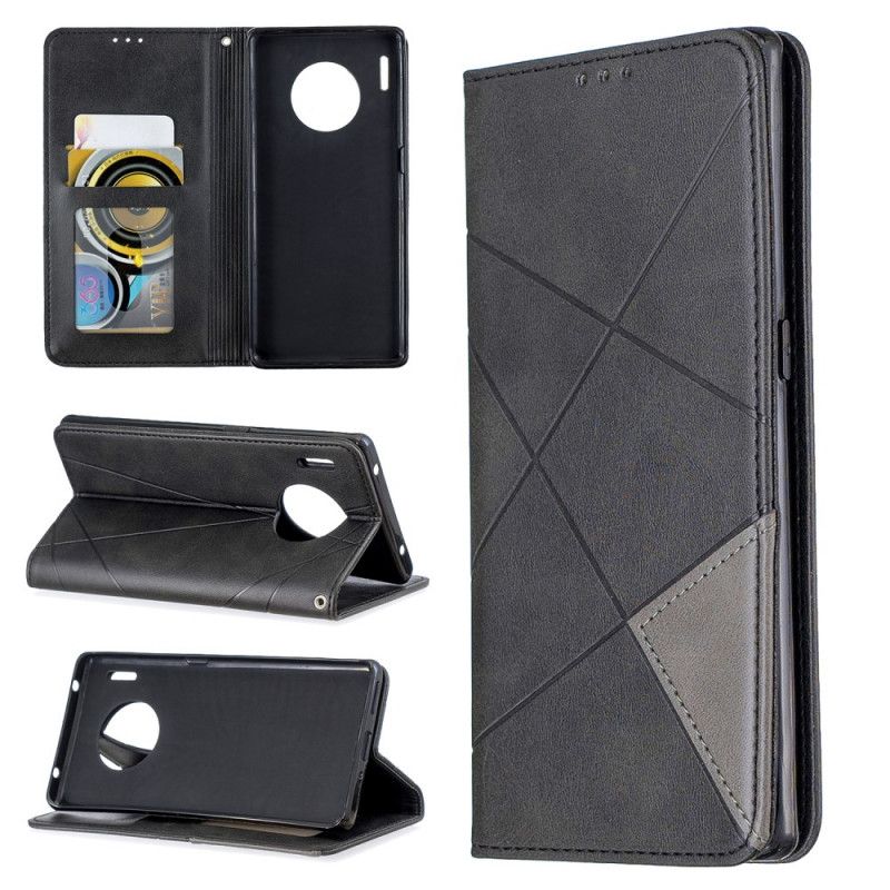 Flip Case Huawei Mate 30 Pro Schwarz Maximaler Künstlerstil