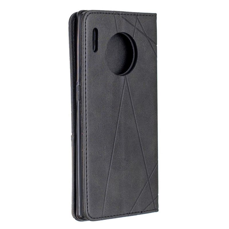 Flip Case Huawei Mate 30 Pro Schwarz Maximaler Künstlerstil