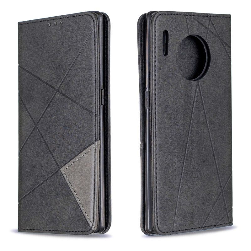 Flip Case Huawei Mate 30 Pro Schwarz Maximaler Künstlerstil