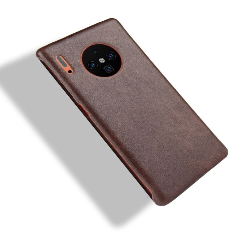 Hülle Für Huawei Mate 30 Pro Grau Performance Lychee Ledereffekt