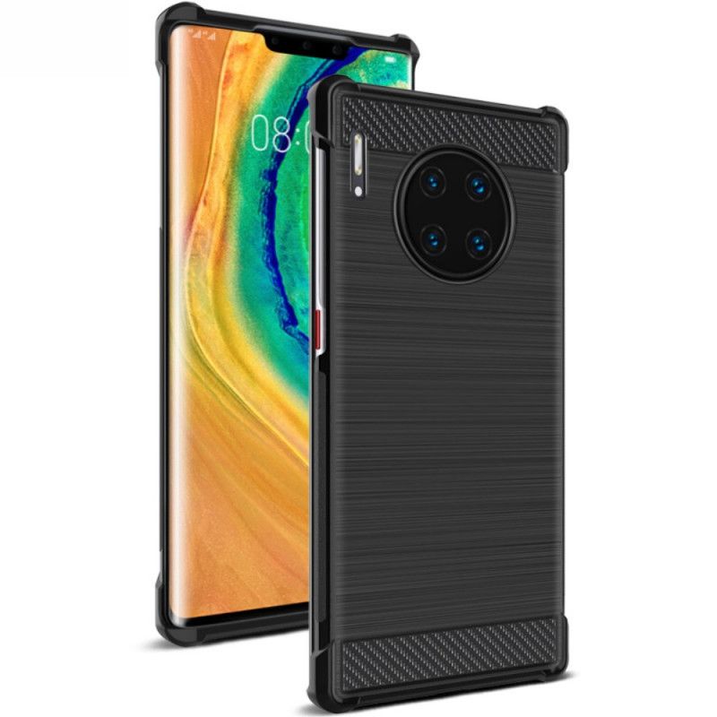 Hülle Huawei Mate 30 Pro Handyhülle Gebürstete Kohlefaser Der Imak Vega-Serie