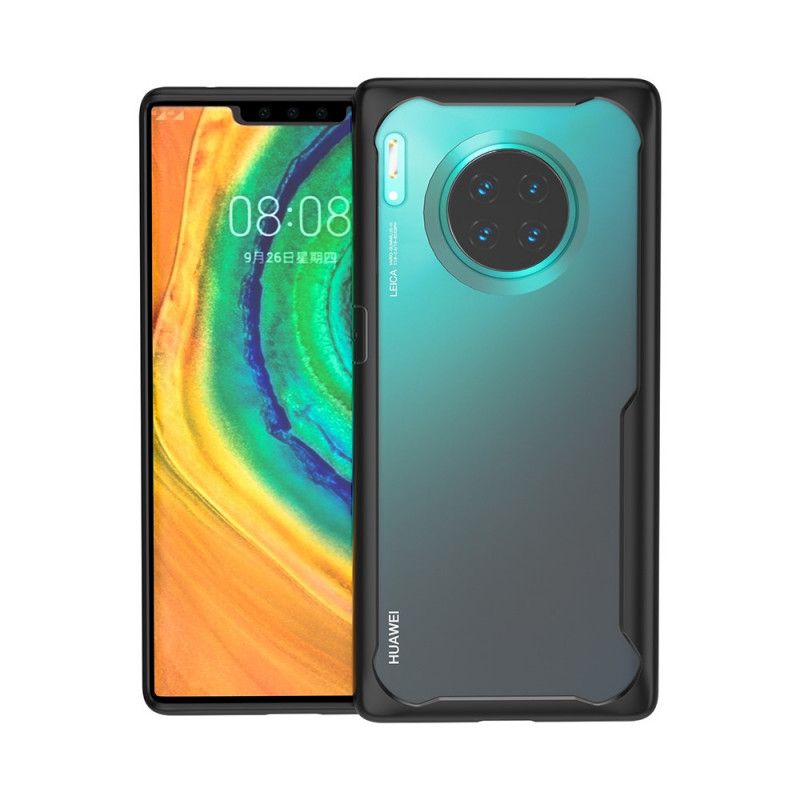 Hülle Huawei Mate 30 Pro Schwarz Abgeschrägter Kantenhybrid