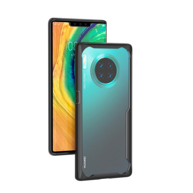 Hülle Huawei Mate 30 Pro Schwarz Abgeschrägter Kantenhybrid