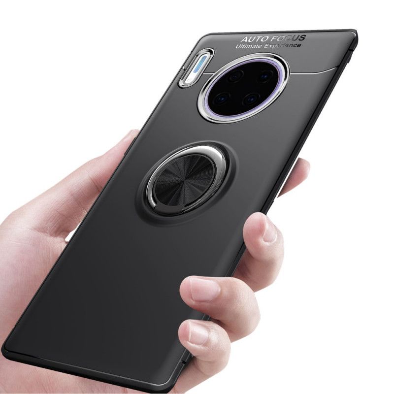 Hülle Huawei Mate 30 Pro Schwarz Handyhülle Drehring