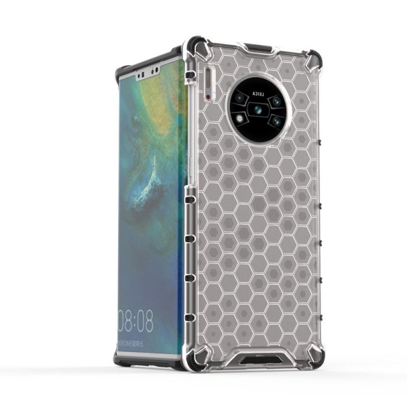 Hülle Huawei Mate 30 Pro Schwarz Handyhülle Wabenstil