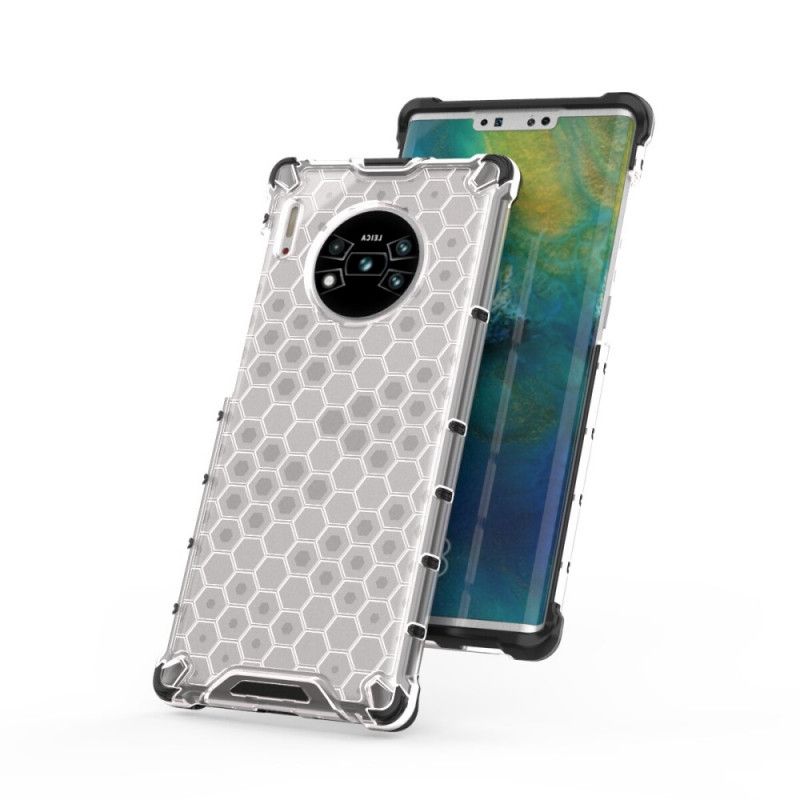 Hülle Huawei Mate 30 Pro Schwarz Handyhülle Wabenstil