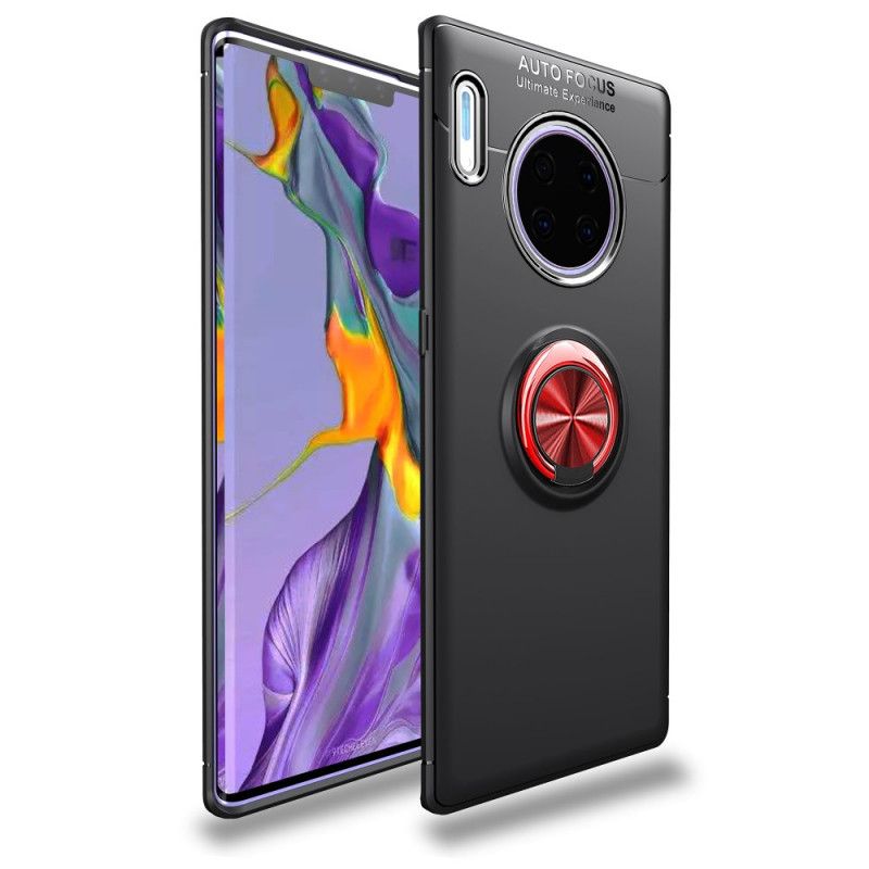 Hülle Huawei Mate 30 Pro Schwarz Lenuo-Drehring