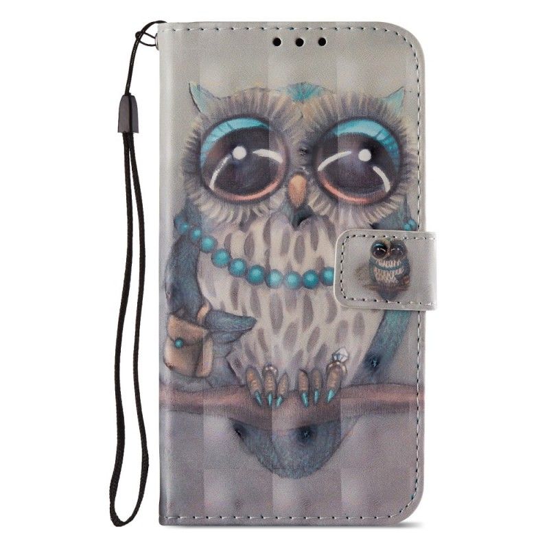 Lederhüllen Honor 9 Lite 3D Eulenfräulein