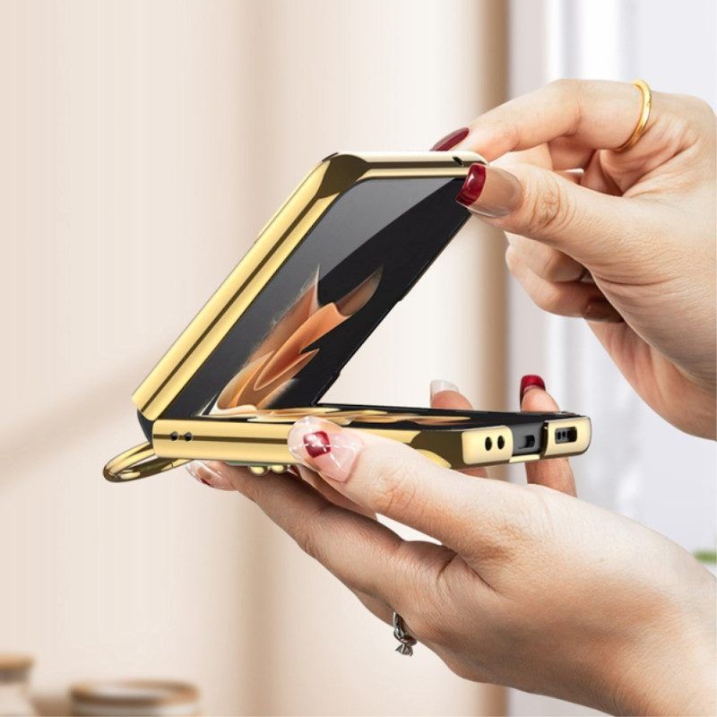 Handyhülle Für Samsung Galaxy Z Flip 4 Flip Case Gewebt Mit Gkk-ring