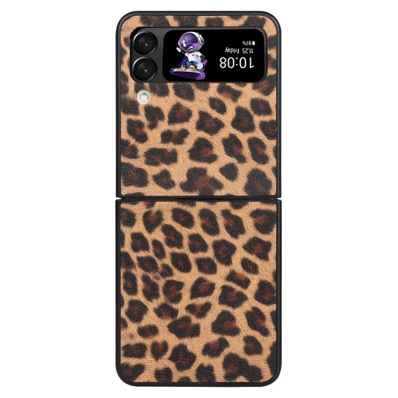 Handyhülle Für Samsung Galaxy Z Flip 4 Flip Case Leopard