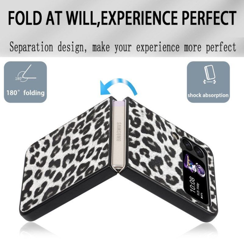 Handyhülle Für Samsung Galaxy Z Flip 4 Flip Case Leopard