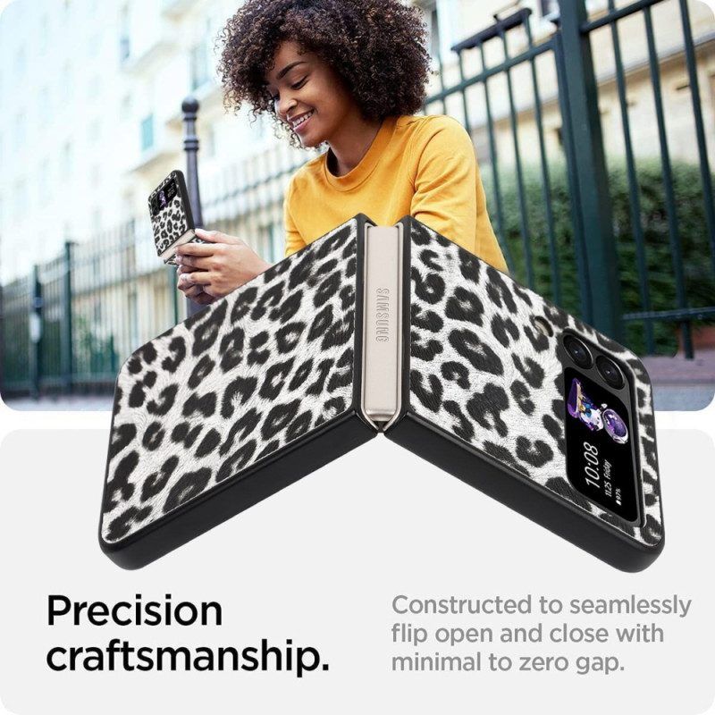 Handyhülle Für Samsung Galaxy Z Flip 4 Flip Case Leopard