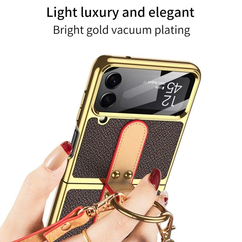 Handyhülle Für Samsung Galaxy Z Flip 4 Flip Case Mit Gkk-schultergurt