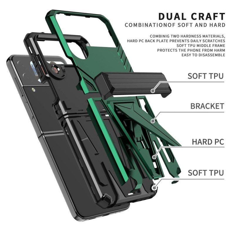 Handyhülle Für Samsung Galaxy Z Flip 4 Flip Case Premium-support