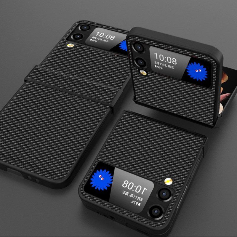 Handyhülle Für Samsung Galaxy Z Flip 4 Flip Case Seitenscharnier Aus Karbonfaser