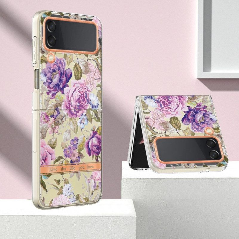 Hülle Für Samsung Galaxy Z Flip 4 Flip Case Blumen-