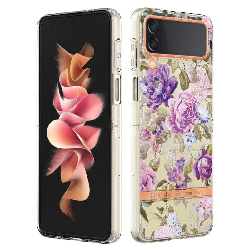 Hülle Für Samsung Galaxy Z Flip 4 Flip Case Blumen-