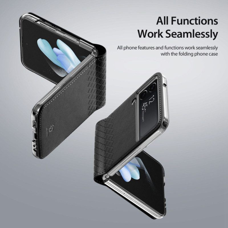 Hülle Für Samsung Galaxy Z Flip 4 Flip Case Dux Ducis Aus Kunstleder