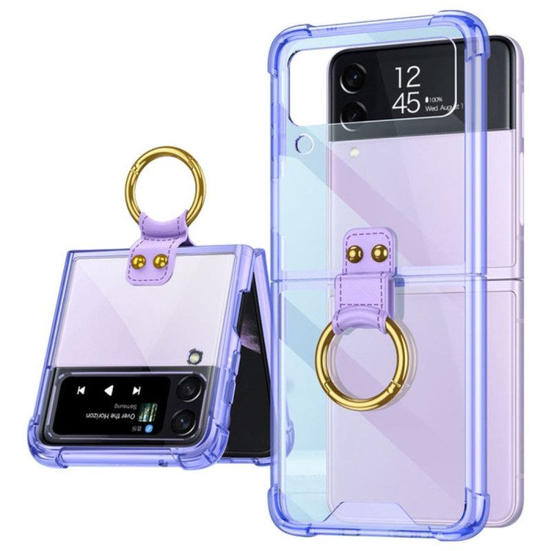 Hülle Für Samsung Galaxy Z Flip 4 Flip Case Getönt Mit Gkk-ring